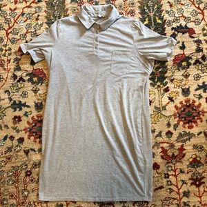 Gray ASOS dress w/collar, lots of stretch